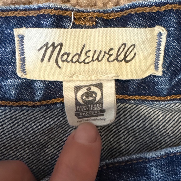 Madewell Low Slung Baggy Blue Denim - Picture 2 of 4